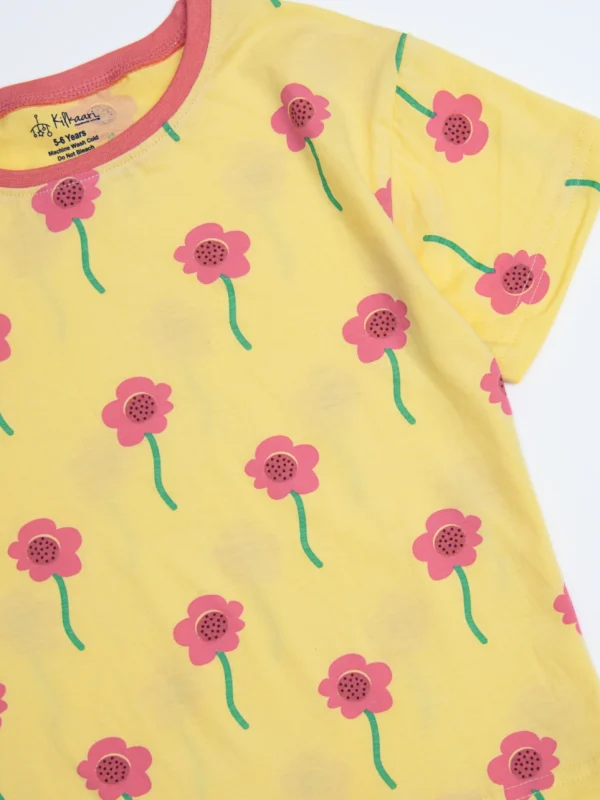 Yellow Floral Tshirt