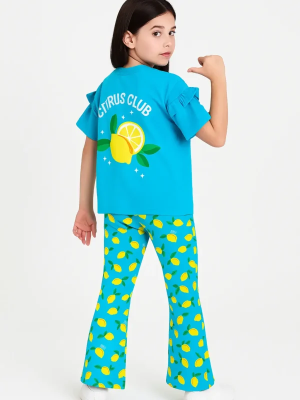 Blue Lemon Zest Bootcut Set