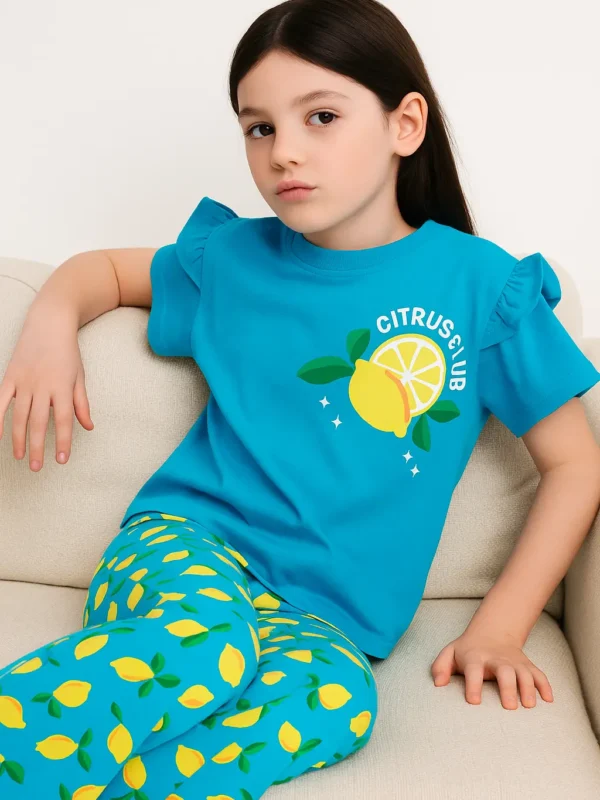 Blue Lemon Zest Bootcut Set