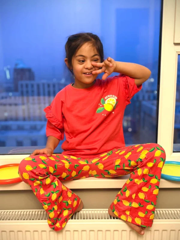 Red Citrus Spark Bootcut Pant set