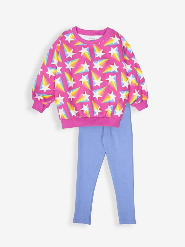 Winter Fleece: Tiny Twinkles Sweatshirt Set