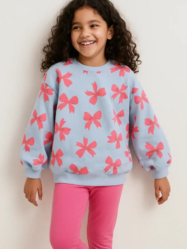 Winter Fleece: Pretty Bow Sweatshirt set