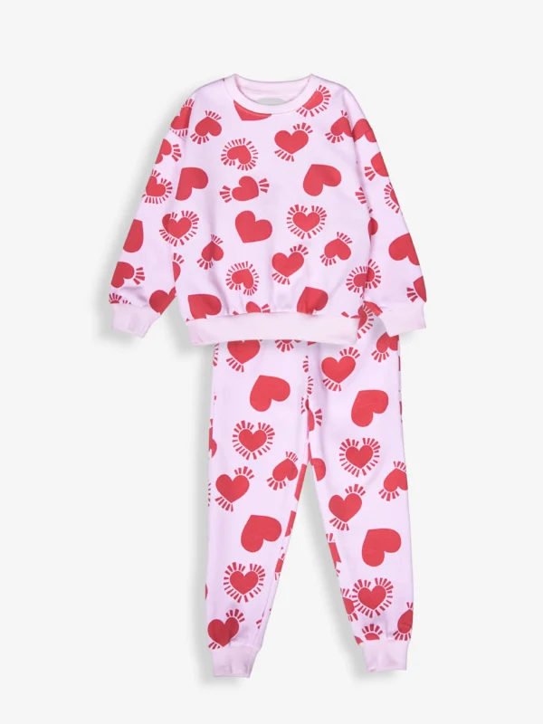 Winter Fleece: Little Hearts Oversized Winter Set