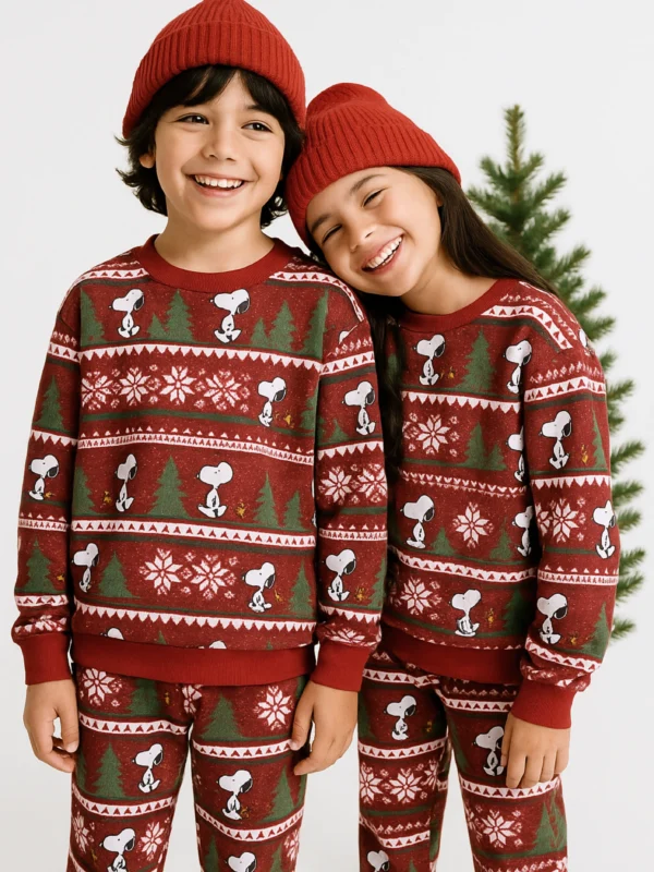 Winter Fleece: Red Christmas set