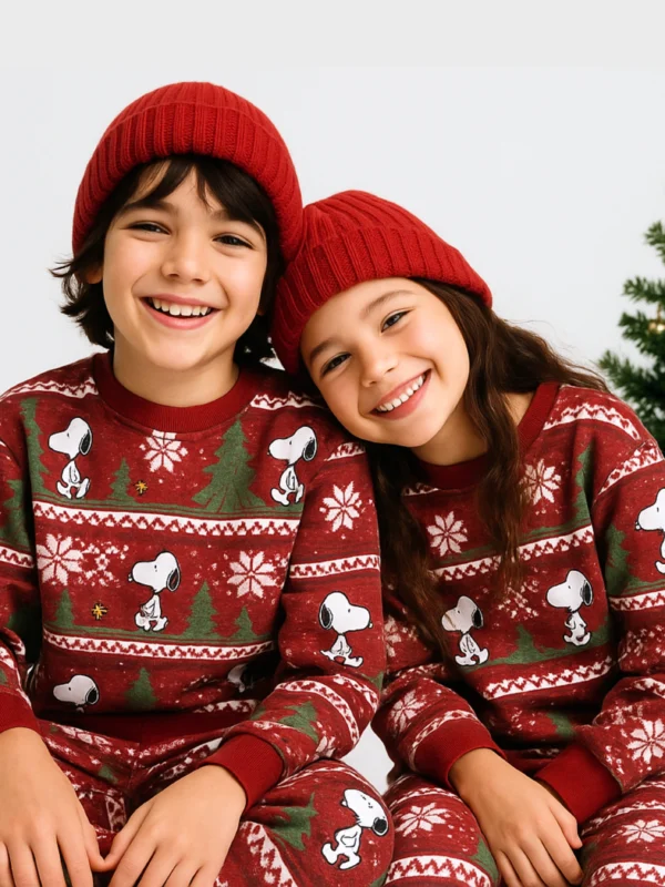 Winter Fleece: Red Christmas set