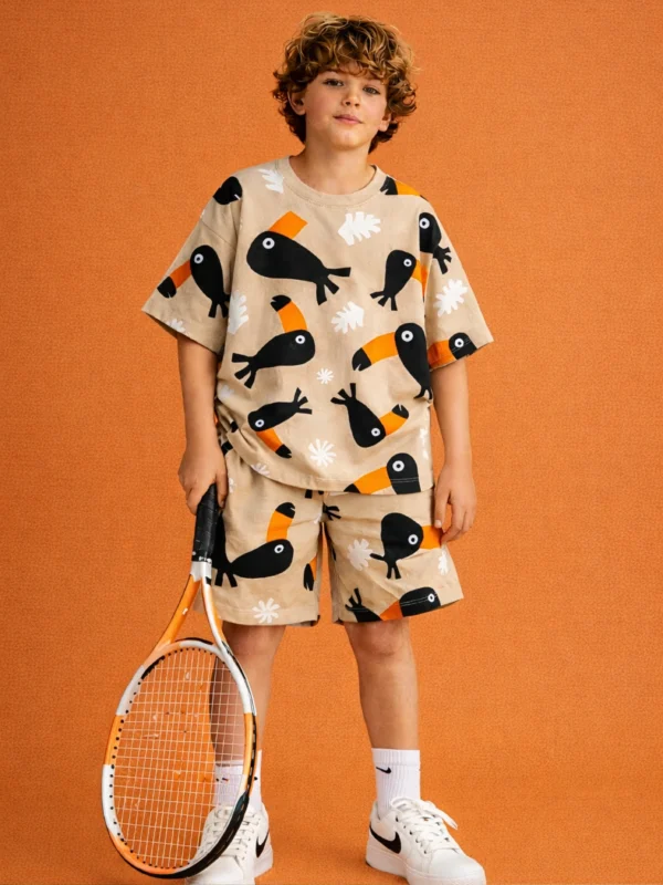 Premium Playful Toucan Oversized Cord Set (Unisex)