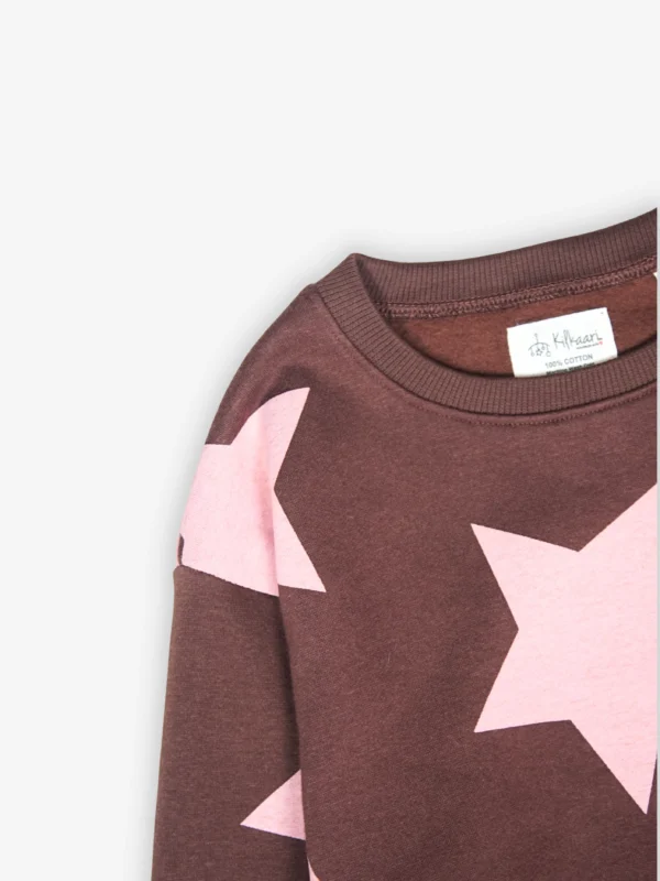Pink Star Hug Sweatshirt