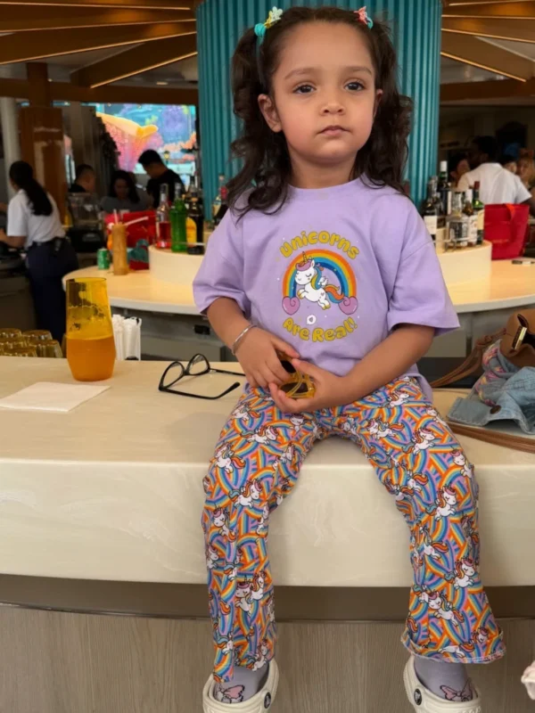 Premium: Unicorn Pop Bootcut Set (Purple)