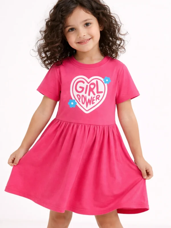 Girl Power Summer Cotton Dress