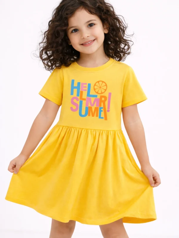 “Hello Summer” Pure Cotton Dress