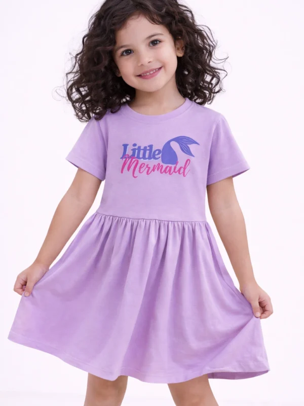 Little Mermaid Purple Frock