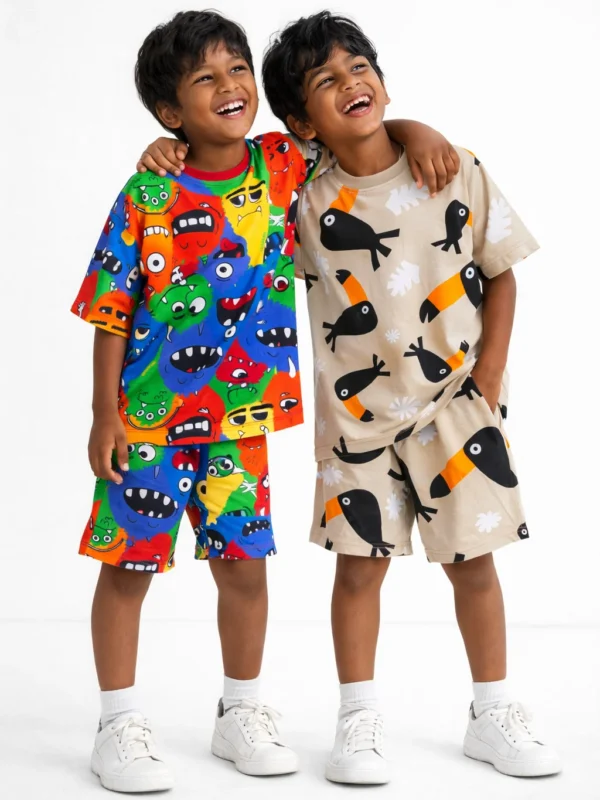 Pack of 2 Cord sets: Monster And Toucan