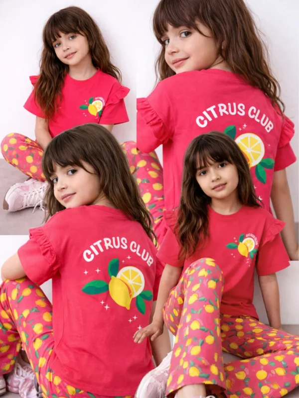 Red Citrus Spark Bootcut Pant set